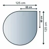 Lienbacher Funkenschutzplatte Glasbodenplatte Tropfenform 6mm Stärke