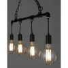 Luce Design Pendelleuchte Amarcord Rostbraun 4-flammig