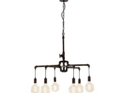 Luce Design Pendelleuchte Amarcord Rostbraun 6-flammig
