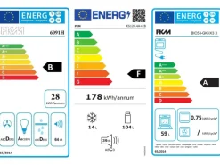 Menke Küchenzeile Premium 270 cm Weiß Hochglanz-Sonoma Eiche Nachbildung