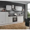 Menke Küchenzeile White Classic 300 cm Weiß-Marmor-Optik