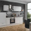 Menke Küchenzeile White Classic 270 cm Weiß-Marmor-Optik