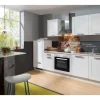 Menke Küchenzeile White Premium Landhaus 270 cm Lacklaminat Weiß Matt-Asteiche