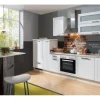 Menke Küchenzeile White Premium Landhaus 300 cm Lacklaminat Weiß Matt-Asteiche