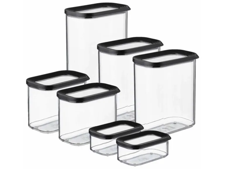 Mepal Modula Vorratsdosen-Set 7-teilig Schwarz