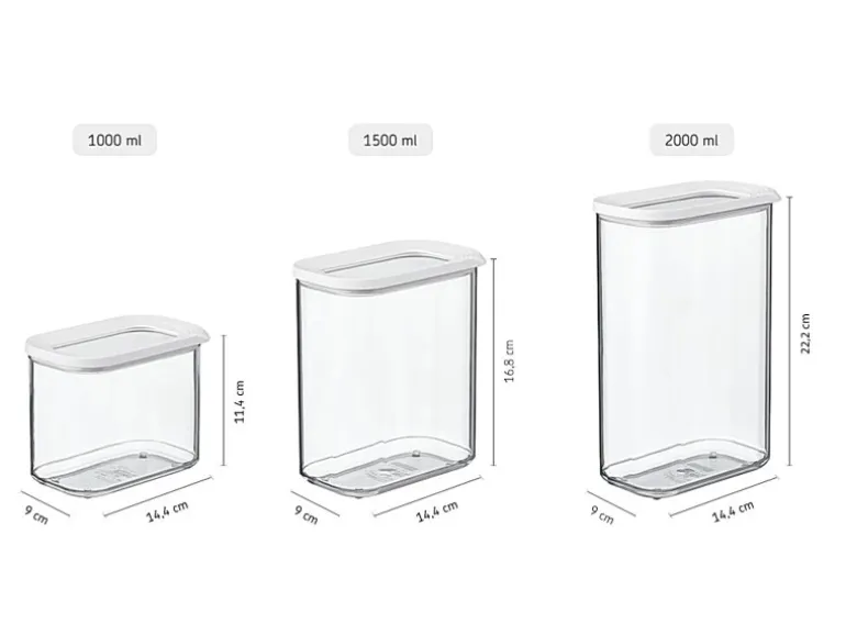 Mepal Modula Vorratsdosen-Set 3-teilig Weiß