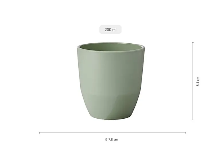 Mepal Silueta Becher 200 ml 4er Set Nordic Sage