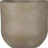 Mica Decorations Topf Nora Rund Ø 23 cm x 21 cm Taupe