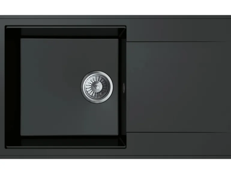 Miló Einbauspüle Granitverbundstoff Palladio 86 Schwarz