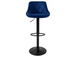 ML-Design Barhocker 4Er Set aus Samt Blau Gepolsterter Drehbar