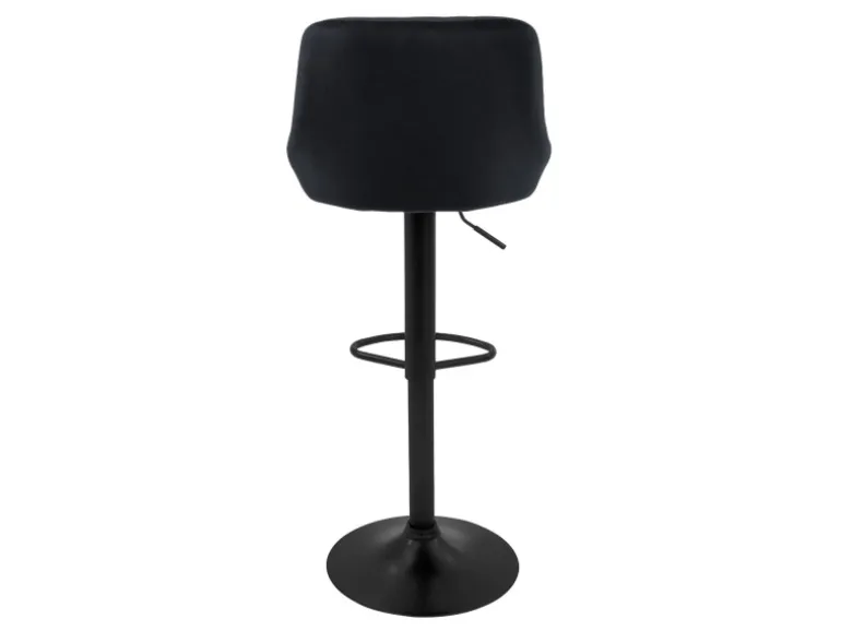 ML-Design Barhocker 4Er Set aus Samt Schwarz Gepolsterter Drehbar