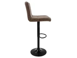 ML-Design Barhocker 4Er Set Bezug aus Kunstleder Braun Gepolsterter Barstuhl