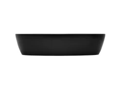 ML-Design Waschbecken aus Keramik Schwarz 605x385x140 mm Abgerundeten Ecken