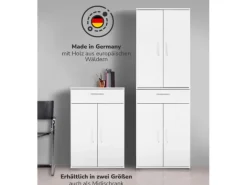 mokebo Schrank in Weiß Der Praktische Mehrzweckschrank oder Aufbewahrungsschrank