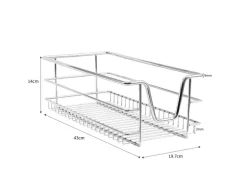 Monstershop 3 x Ausziehbare Küchenschublade  Für 30cm Breite Schränke