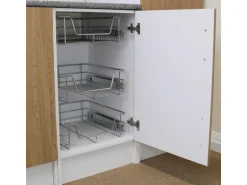 Monstershop 3 x Ausziehbare Küchenschublade  Für 50cm Breite Schränke