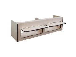 Monstershop Wohnwagen Hängeschrank mit schwarzem Rand 120cm x 35cm x 35cm