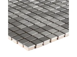 Mosaik Metall Edelstahl 30 cm x 30 cm