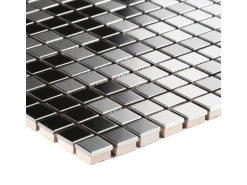 Mosaik Metall Edelstahl 30 cm x 30 cm