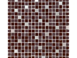 Mosaikmatte Glas Naturstein Edelstahl 30 cm x 30 cm