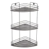 MSV Eck-Regal Kery Stahl 20 cm x 20 cm x 41 cm Mattschwarz