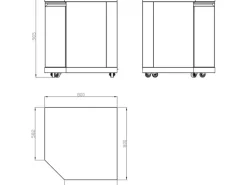 MyOutdoorKitchen Eckmodul Large Stainless Collection
