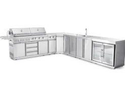 MyOutdoorKitchen Eckmodul Large Stainless Collection