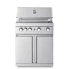 MyOutdoorKitchen Freistehender Gasgrill mit 4 Brennern und Infrarotbrenner Stainless Collection