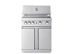 MyOutdoorKitchen Freistehender Gasgrill mit 4 Brennern und Infrarotbrenner Stainless Collection