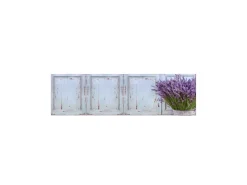MySpotti Küchenrückwand Profix Cucina Vintage Lavendel 210 x 60 cm Lila-Weiß