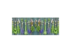 MySpotti Küchenrückwand Profix Cucina Kräuter Provence 160 x 60 cm Grün-Lila
