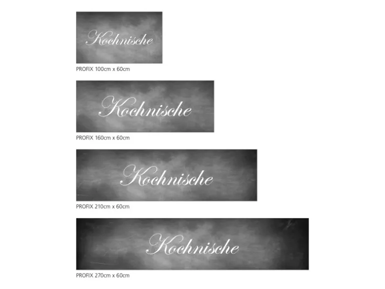MySpotti Küchenrückwand Profix Cucina Kochnische 210 x 60 cm Grau
