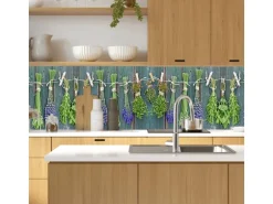 MySpotti Küchenrückwand Profix Cucina Kräuter Provence 100 x 60 cm Grün