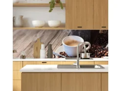 MySpotti Küchenrückwand Profix Cucina Auszeit 210 x 60 cm Kaffeebohne