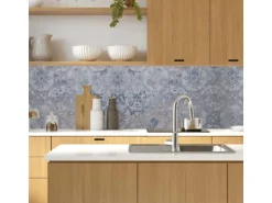MySpotti Küchenrückwand Profix Cucina Vintage Fliesen 100 x 60 cm Hellblau