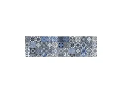 MySpotti Küchenrückwand Profix Cucina Stefano Fliese 210 x 60 cm Blau-Weiß