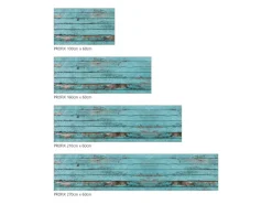 MySpotti Küchenrückwand Profix Cucina Ernest Holz 160 x 60 cm Cyanblau
