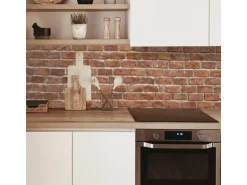 MySpotti Küchenrückwand Profix Cucina Brick Wall 270 x 60 cm Ziegelrot