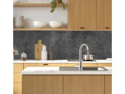 MySpotti Küchenrückwand Profix Cucina Concrete Black 210 x 60 cm Dunkelgrau