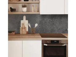 MySpotti Küchenrückwand Profix Cucina Concrete Black 210 x 60 cm Dunkelgrau