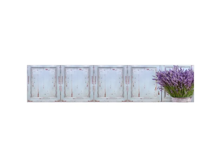 MySpotti Küchenrückwand Profix Cucina Vintage Lavendel 270 x 60 cm Pastellblau