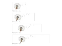 MySpotti Küchenrückwand Profix Cucina Dandelion 160 x 60 cm Weiß-Schwarz
