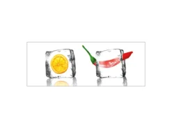 MySpotti Küchenrückwand Profix Cucina Eisfrüchte 160 x 60 cm Kristallklar