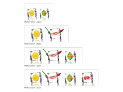 MySpotti Küchenrückwand Profix Cucina Eisfrüchte 160 x 60 cm Kristallklar