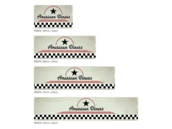 MySpotti Küchenrückwand Profix Cucina American Diners 100 x 60 cm Mehrfarbig