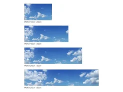 MySpotti Küchenrückwand Profix Cucina Himmel 160 x 60 cm Himmelblau