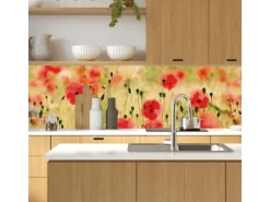 MySpotti Küchenrückwand Profix Cucina Mohnet 100 x 60 cm Mohnblüte