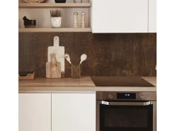 MySpotti Küchenrückwand Profix Cucina Metall Korridiert 160 x 60 cm Rostbraun