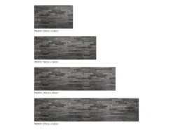MySpotti Küchenrückwand Profix Cucina Black Bricks 270 x 60 cm Steingrau