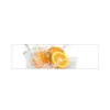 MySpotti Küchenrückwand Profix Cucina Aqua-Orange 210 x 60 cm Glasklar